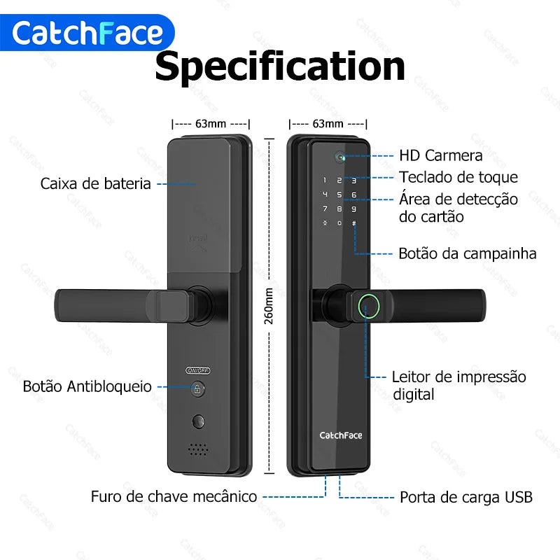 Fechadura inteligente com câmera